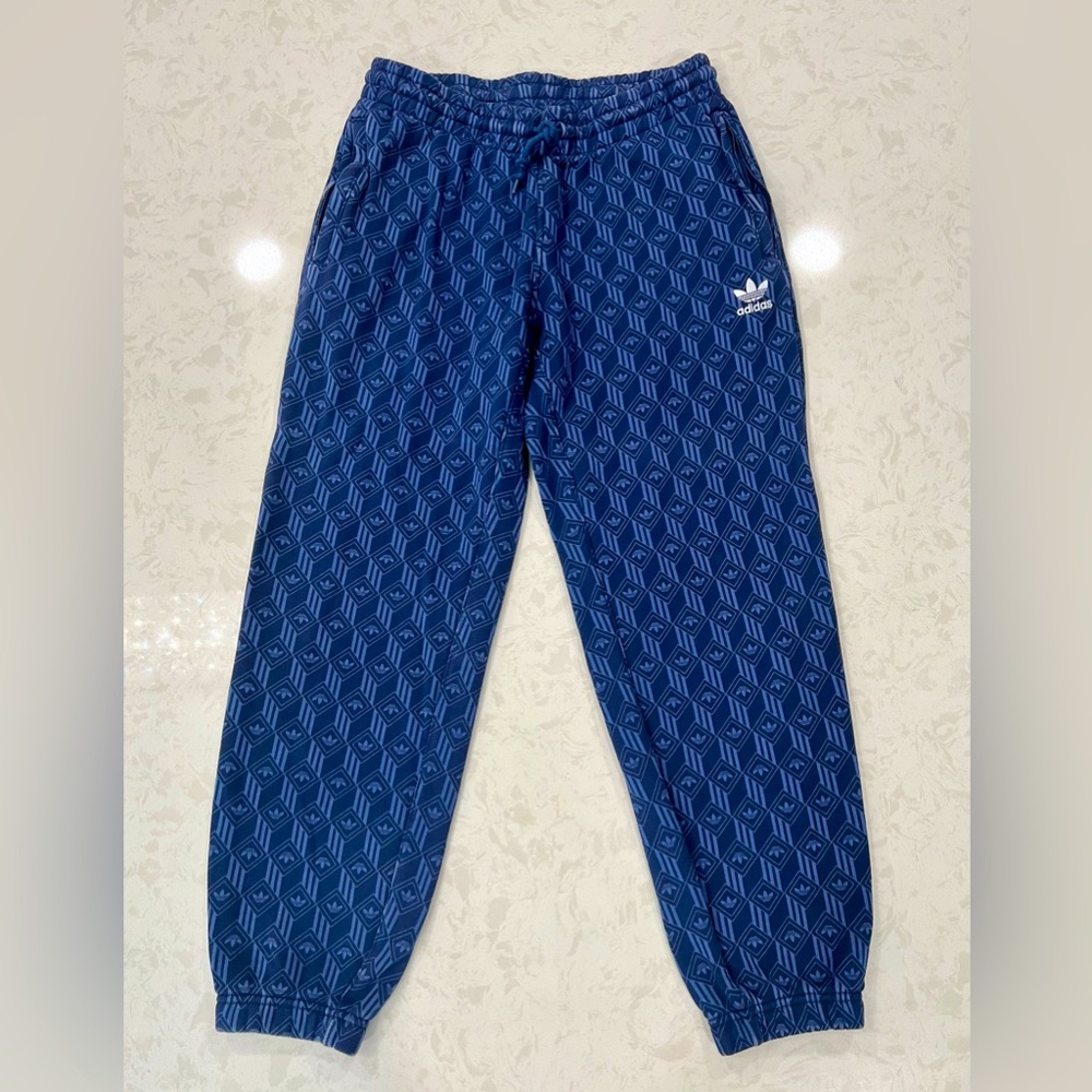 ADIDAS Originals Monogram Track Pants - Night Marine - Men’s Large - Like New - Picture 4 of 9